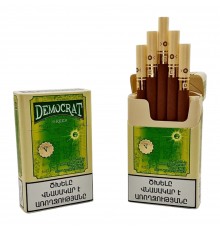 Сигареты Democrat Green King Size (Демократ Яблоко Ментол Кнопка)